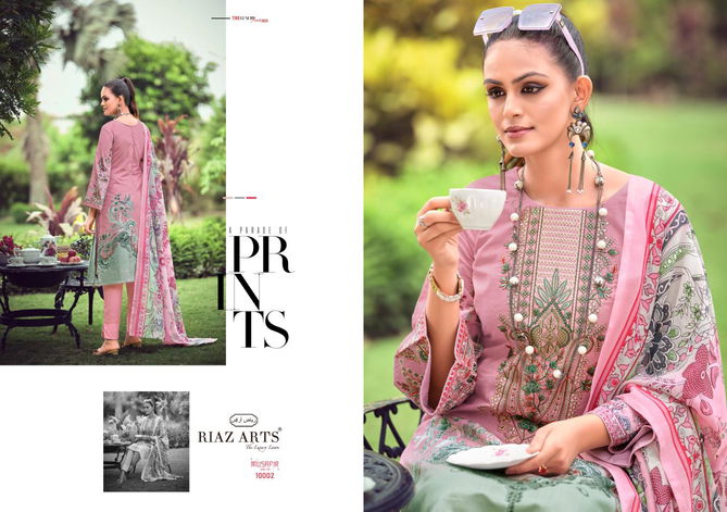 Musafir Vol 10 By Riaz Arts Printed Karachi Cotton Dress Material Wholesale Shop In Surat
